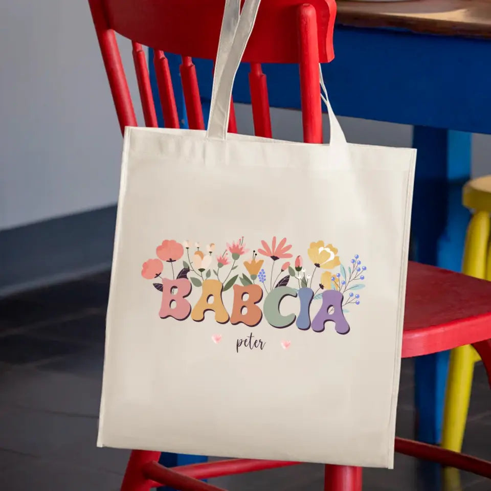 Darček - Babička s kvetmi