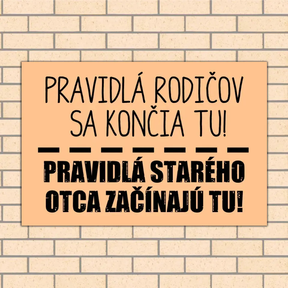 Pravidlá starých rodičov začínajú tu