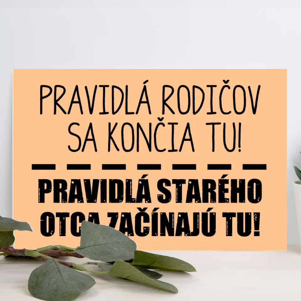 Pravidlá starých rodičov začínajú tu