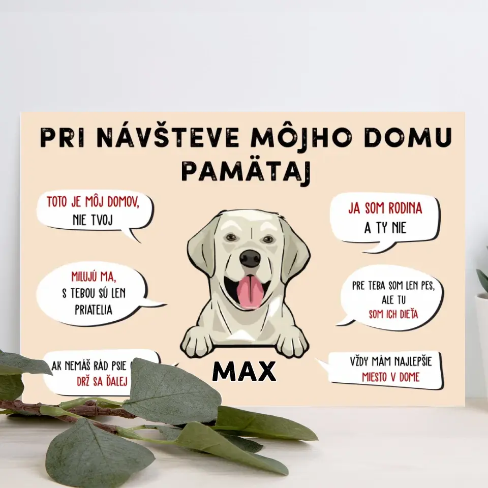 Pri návšteve môjho domu pamätaj