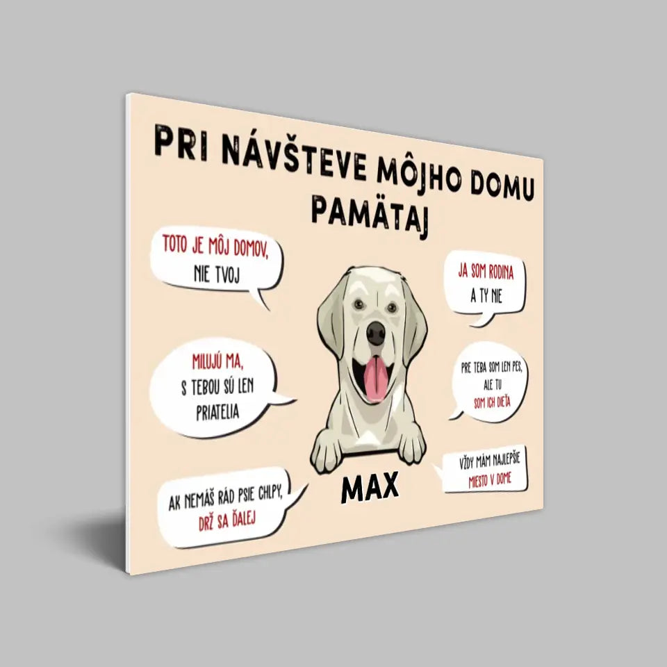 Pri návšteve môjho domu pamätaj