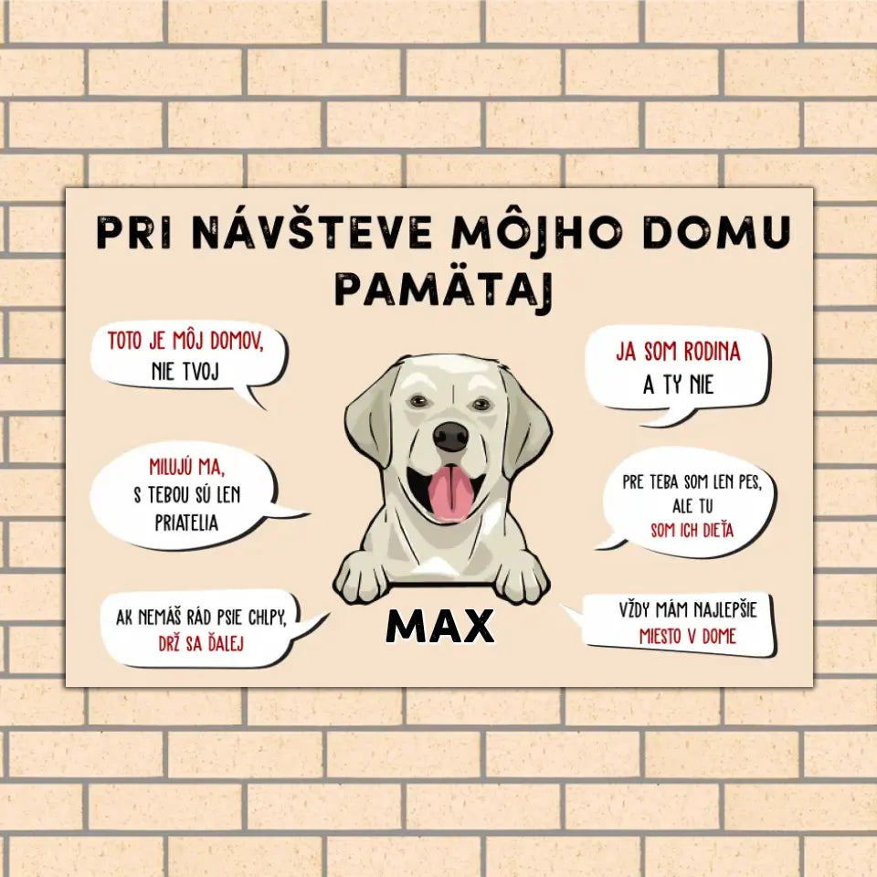 Pri návšteve môjho domu pamätaj