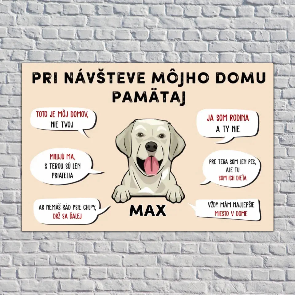 Pri návšteve môjho domu pamätaj