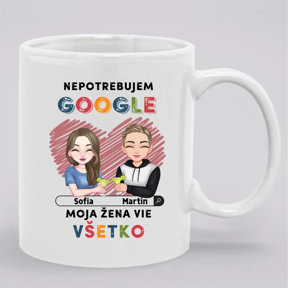 Nepotrebujem Google, môj manžel vie všetko