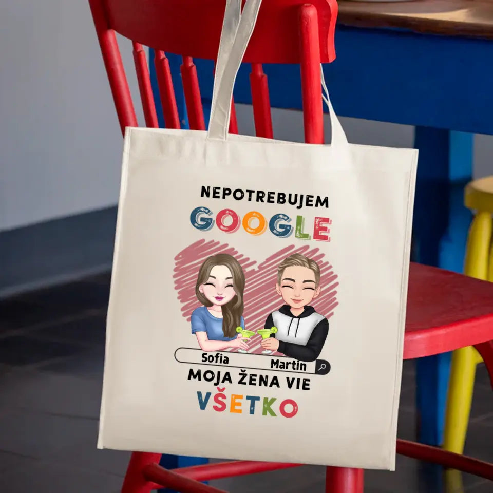 Nepotrebujem Google, môj manžel vie všetko