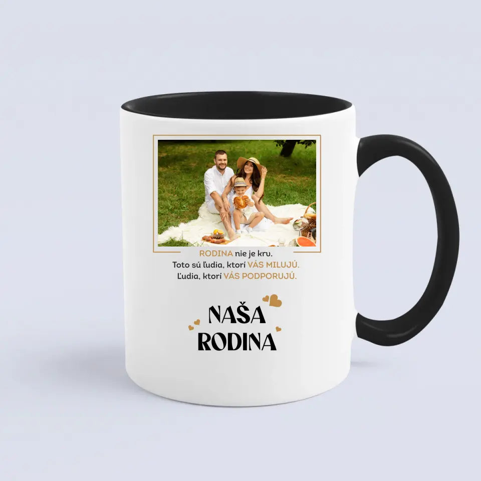 Personalizované tričko pre rodinu s vlastnou fotkou a nápisom