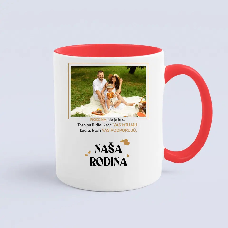 Akrylové sklo - fotka rodiny s nápisom