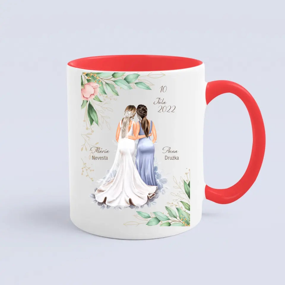 Nevesta a družička - personalizovaný hrnček
