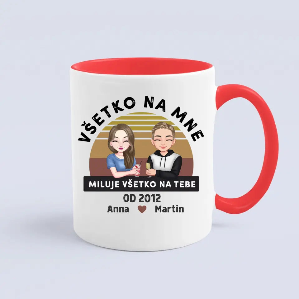 Všetko na mne miluje všetko na tebe