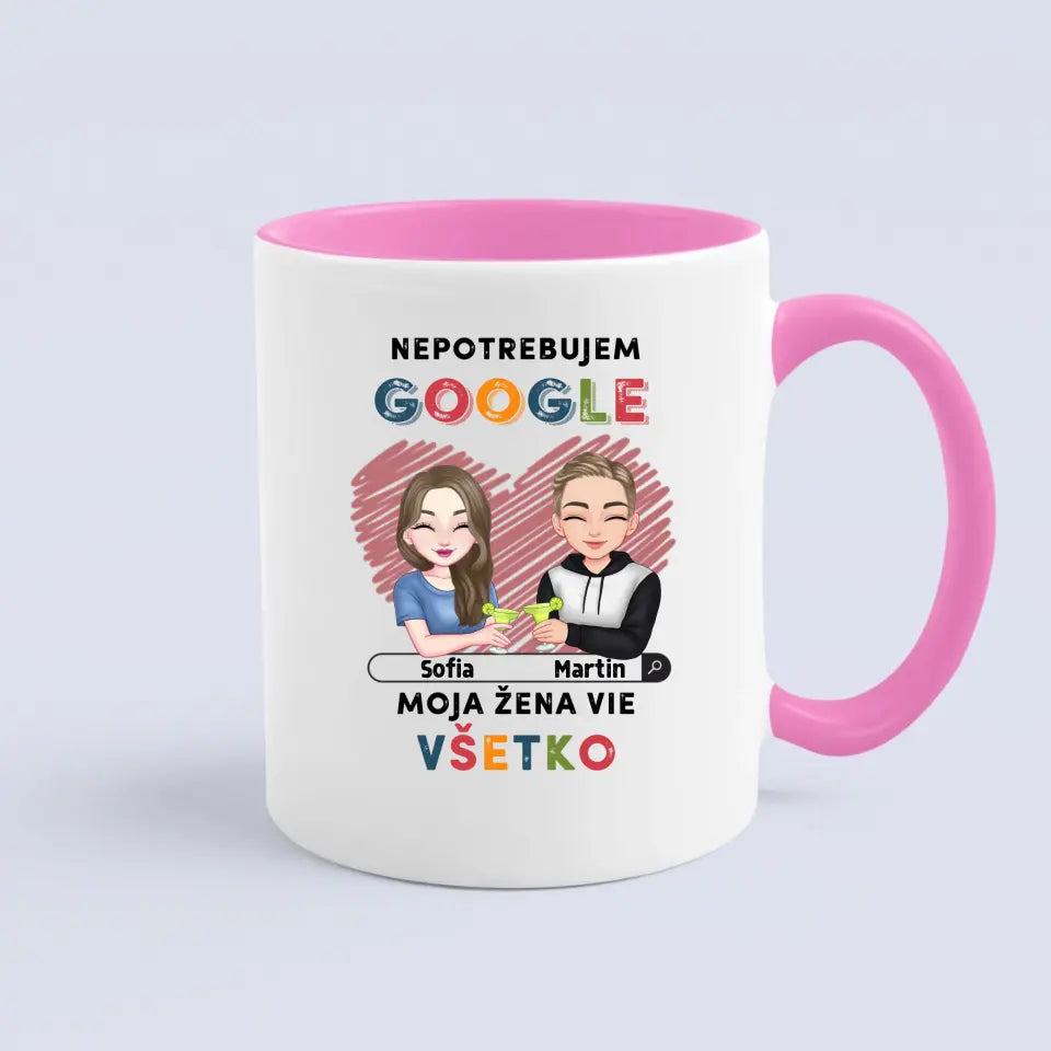 Nepotrebujem Google moja žena vie všetko