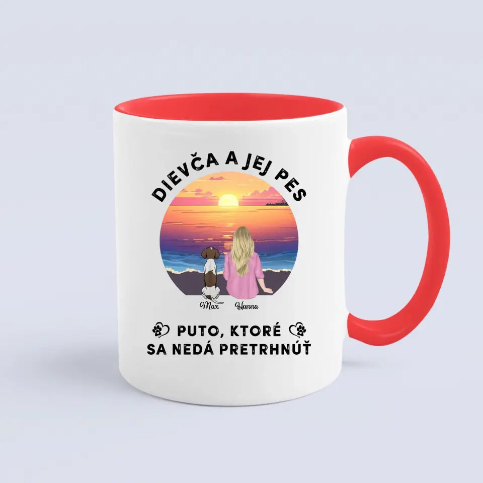 Dievča a jej mačka