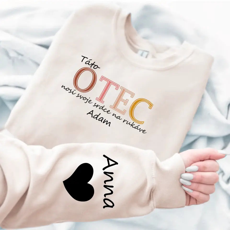 Táto otec nosí svoje srdce na rukáve