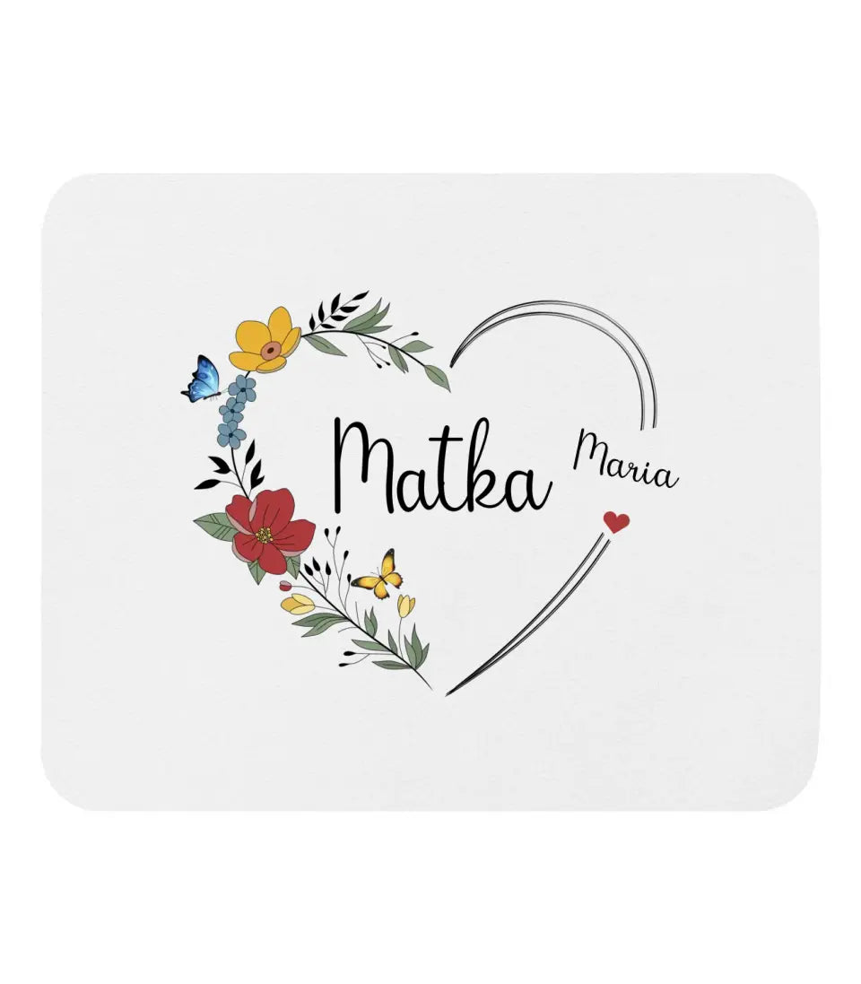 Matka. Srdce s kvetmi