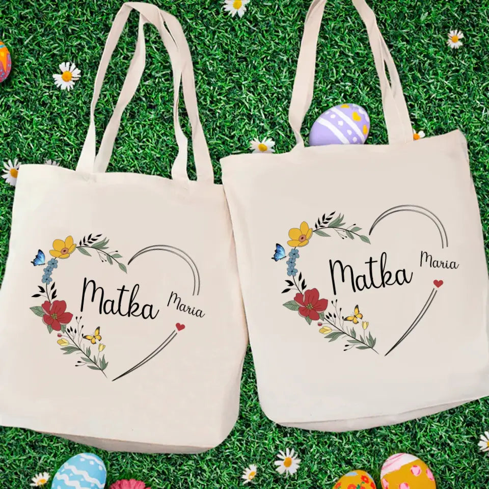 Matka. Srdce s kvetmi