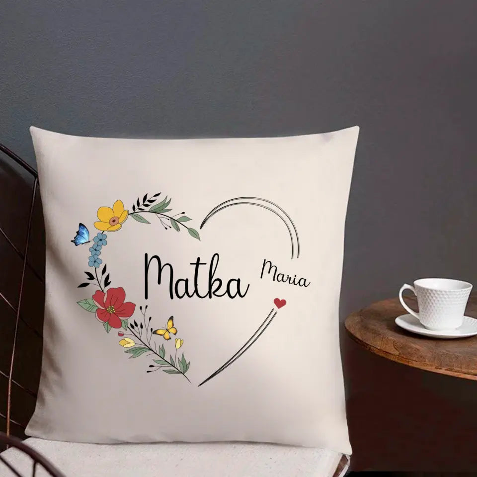 Matka. Srdce s kvetmi