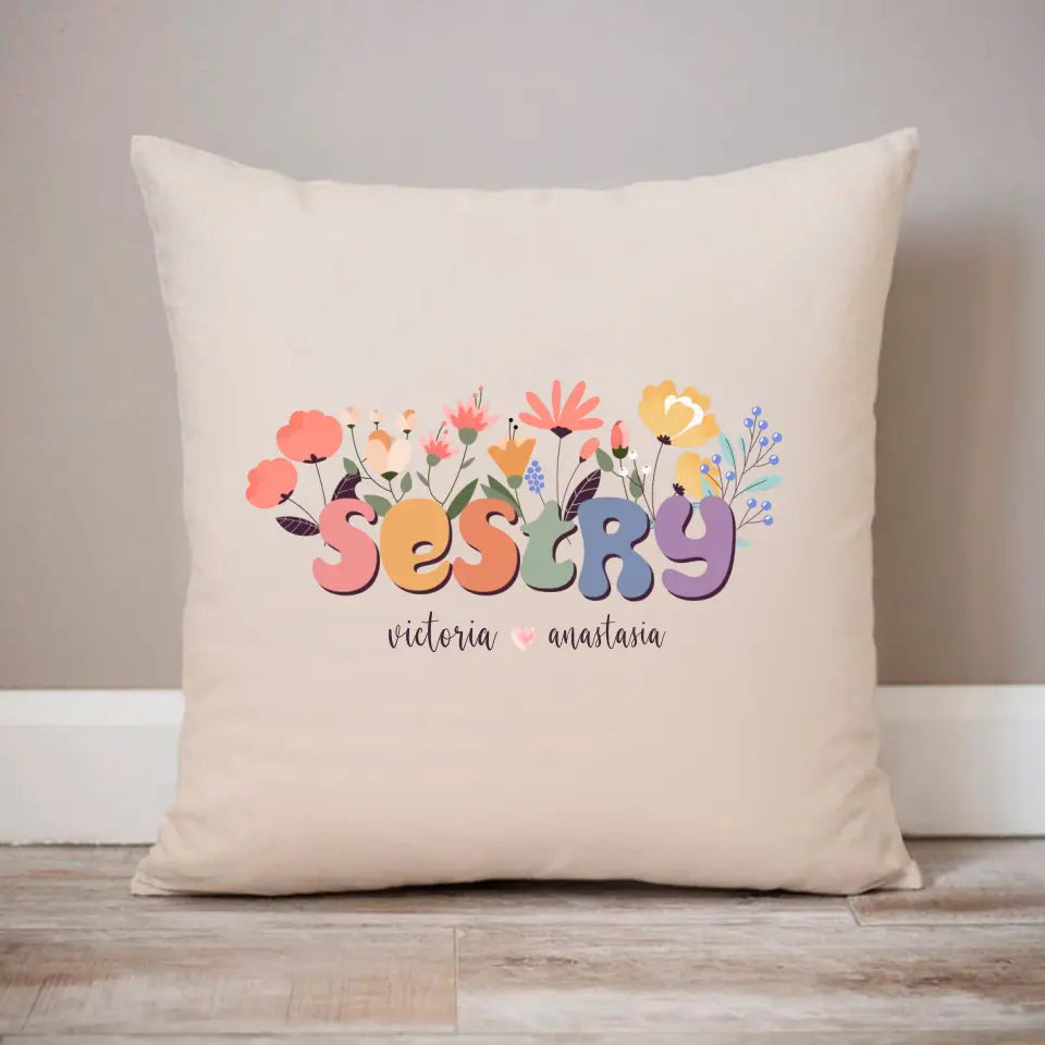 Darček - Sestry s kvetmi