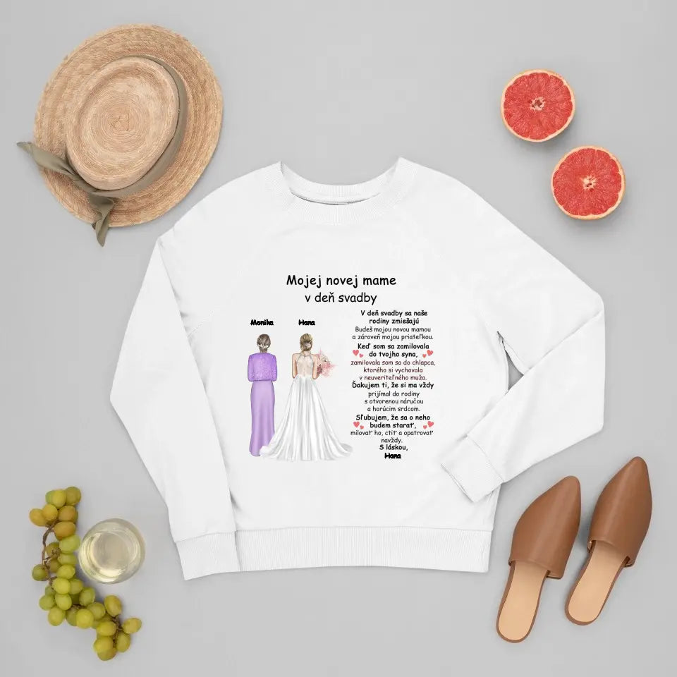 Mojej novej mame v deň svadby