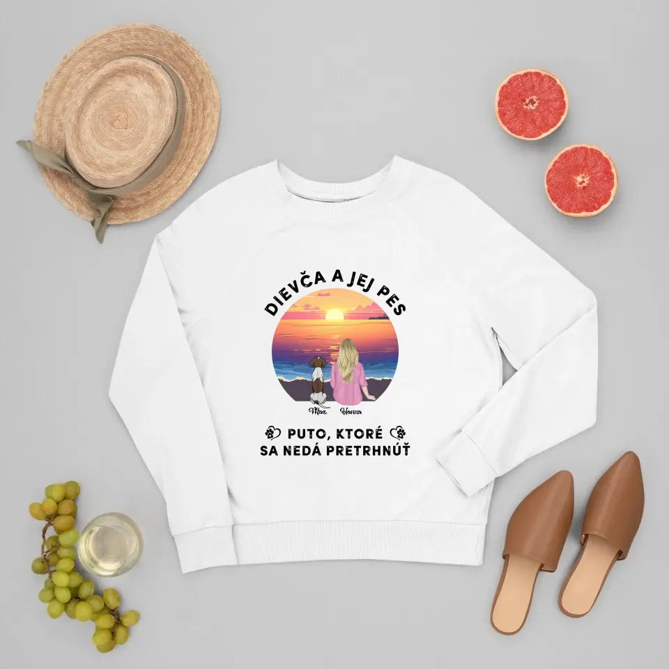 Dievča a jej mačka