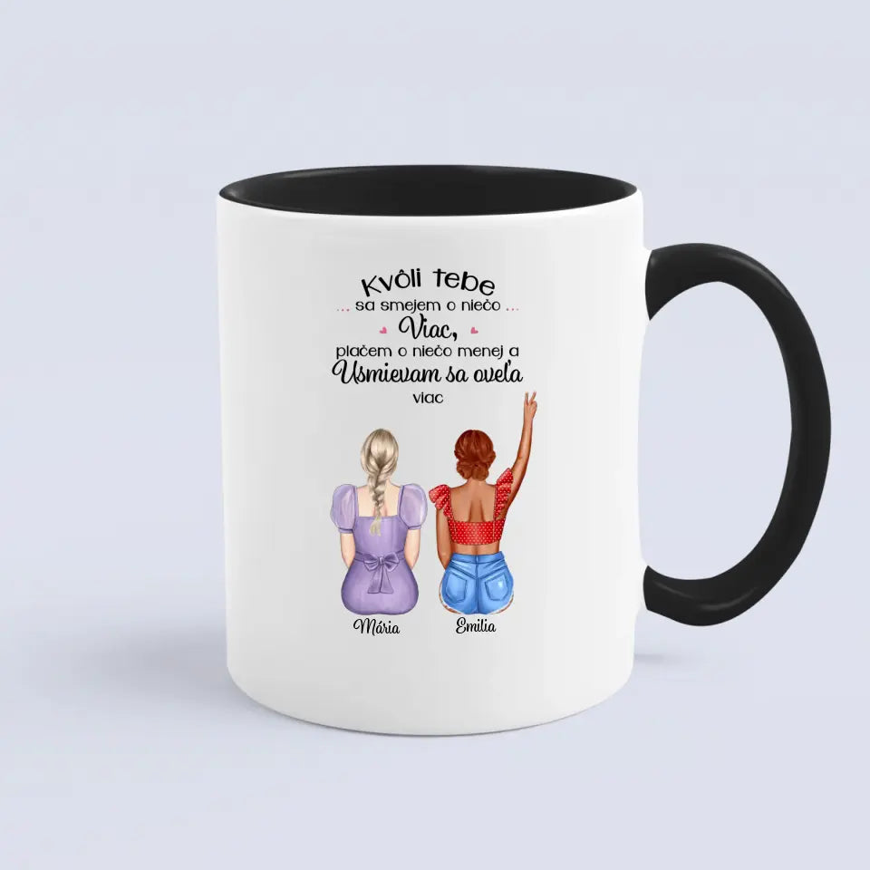 Kvôli tebe sa smejem o niečo viac