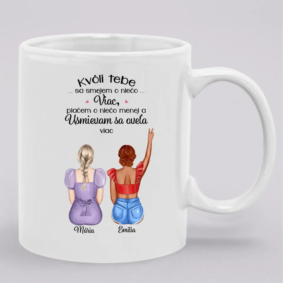 Kvôli tebe sa smejem o niečo viac