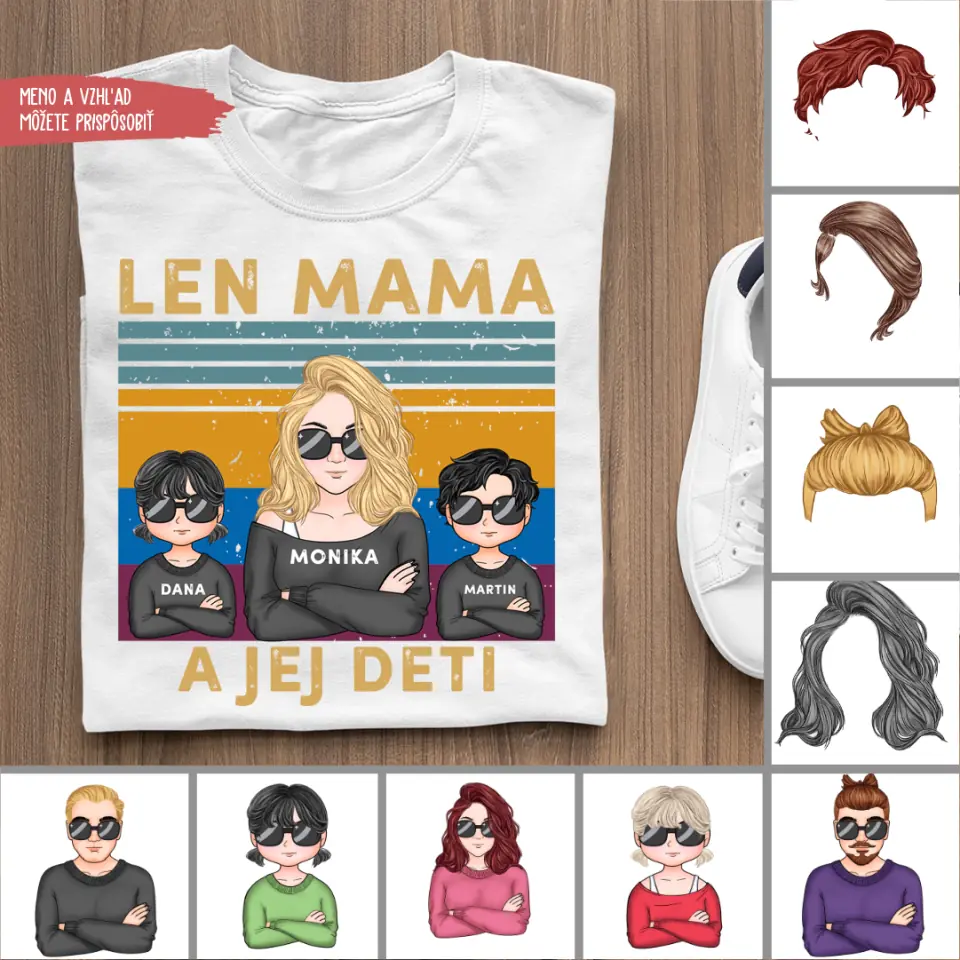 Len mama a jej deti