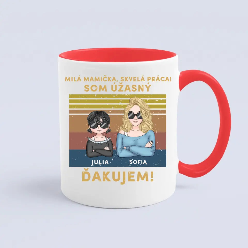 Milá mamička, skvelá práca! Sme úžasní! Ďakujeme!