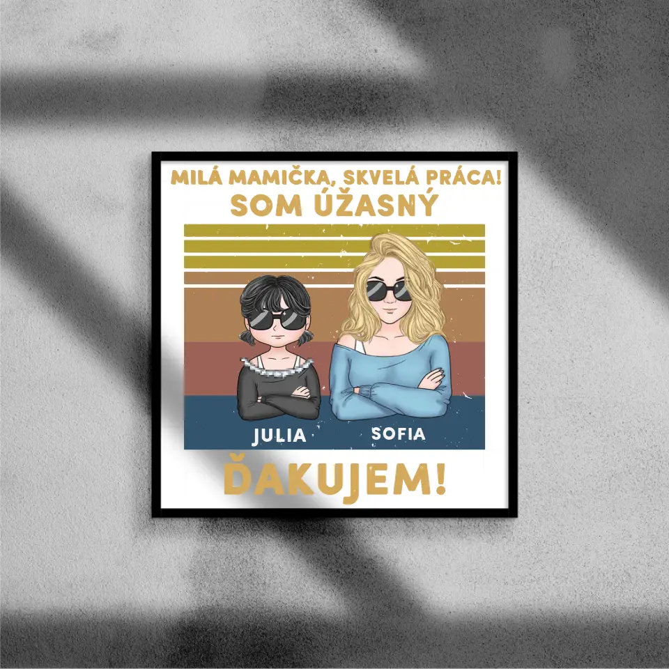 Milá mamička, skvelá práca! Sme úžasní! Ďakujeme!