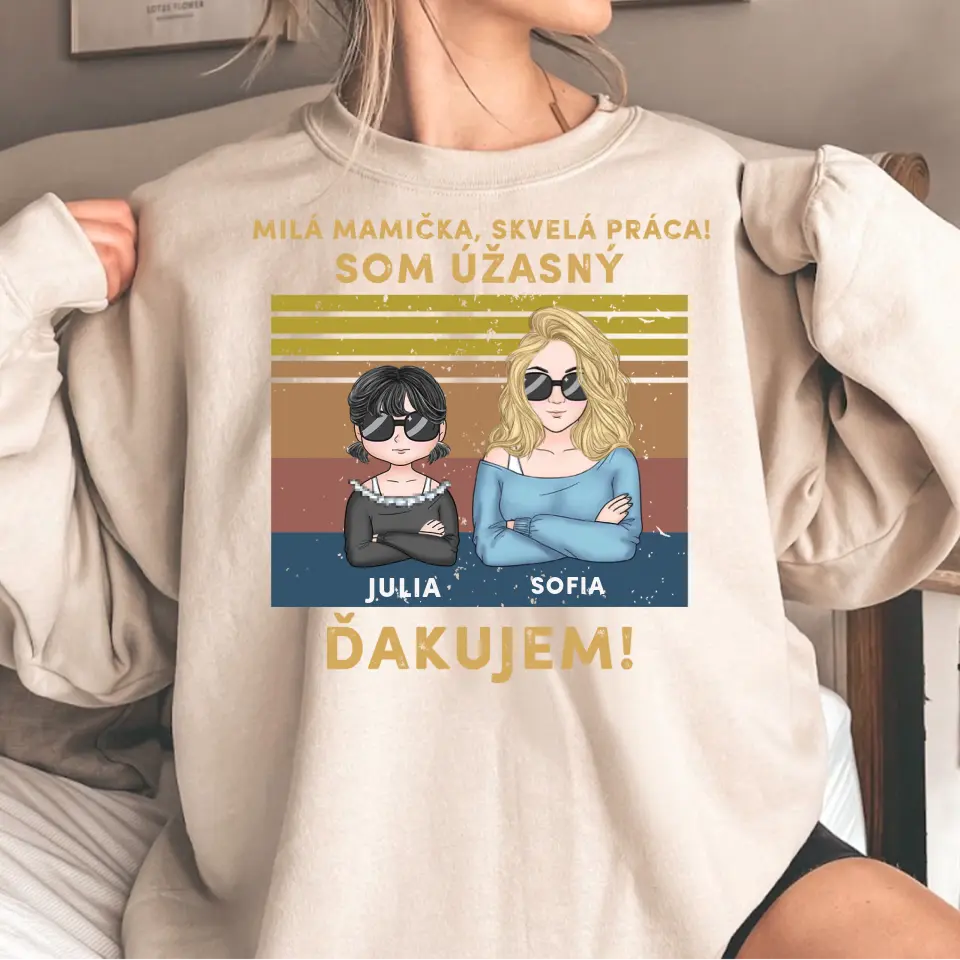 Milá mamička, skvelá práca! Sme úžasní! Ďakujeme!