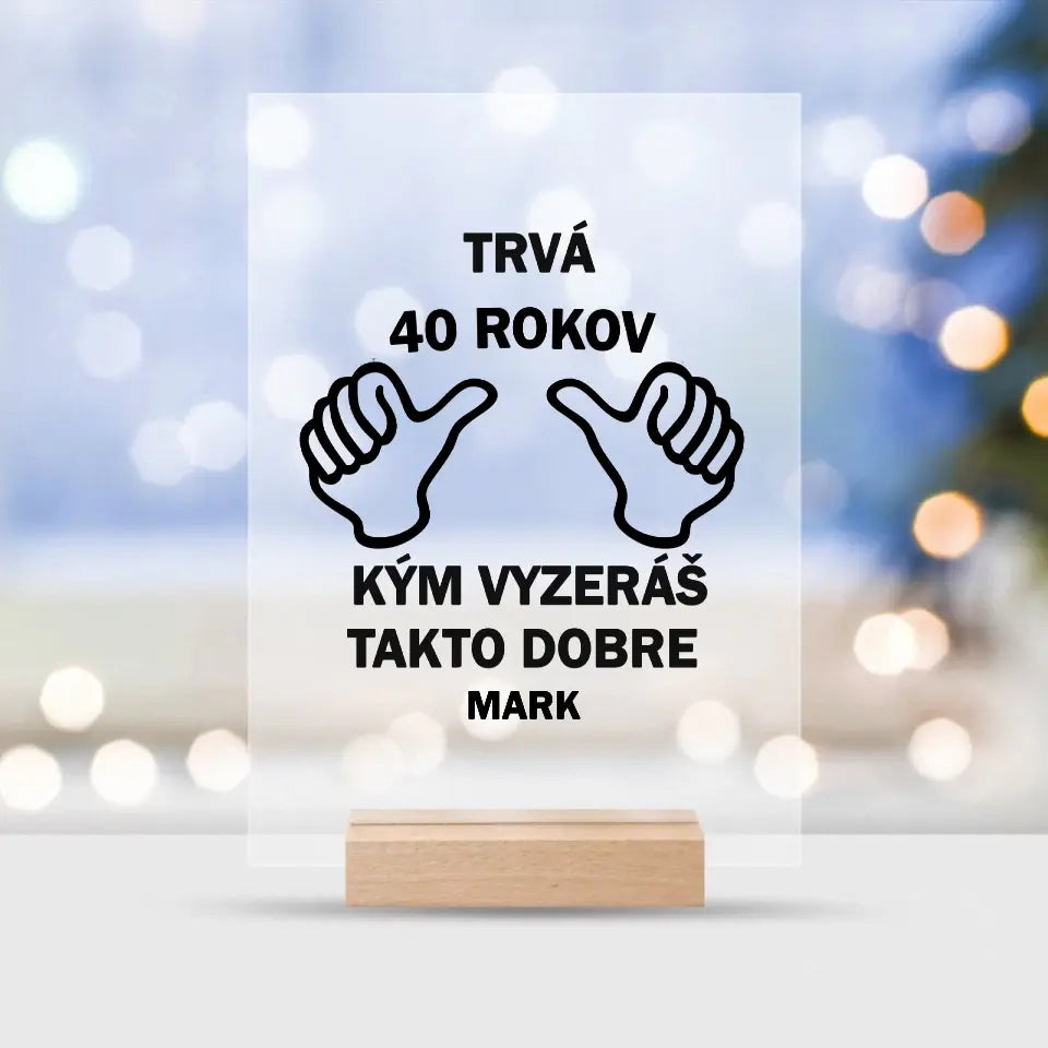 Trvá 40 rokov, kým vyzeráš takto dobre