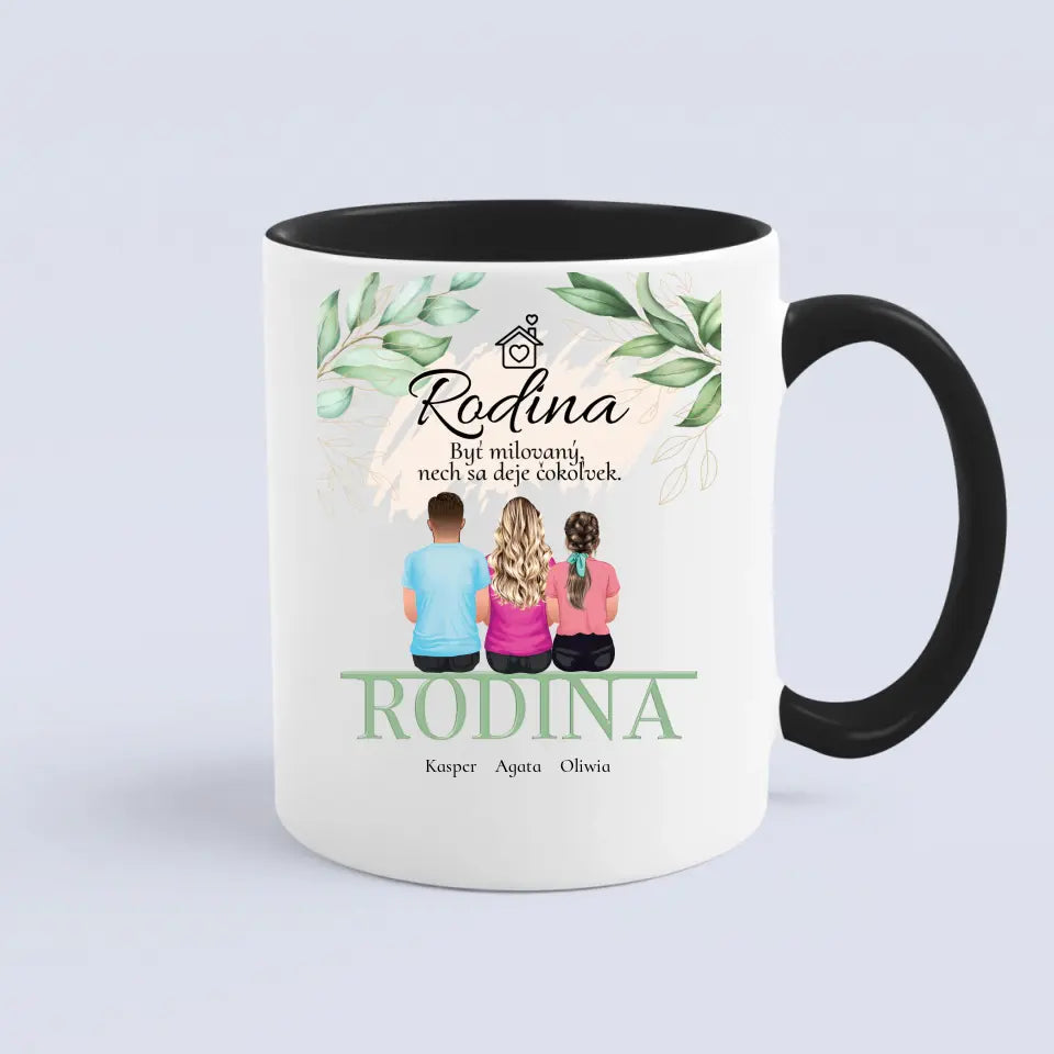 Akrylová pohľadnica pre rodinu