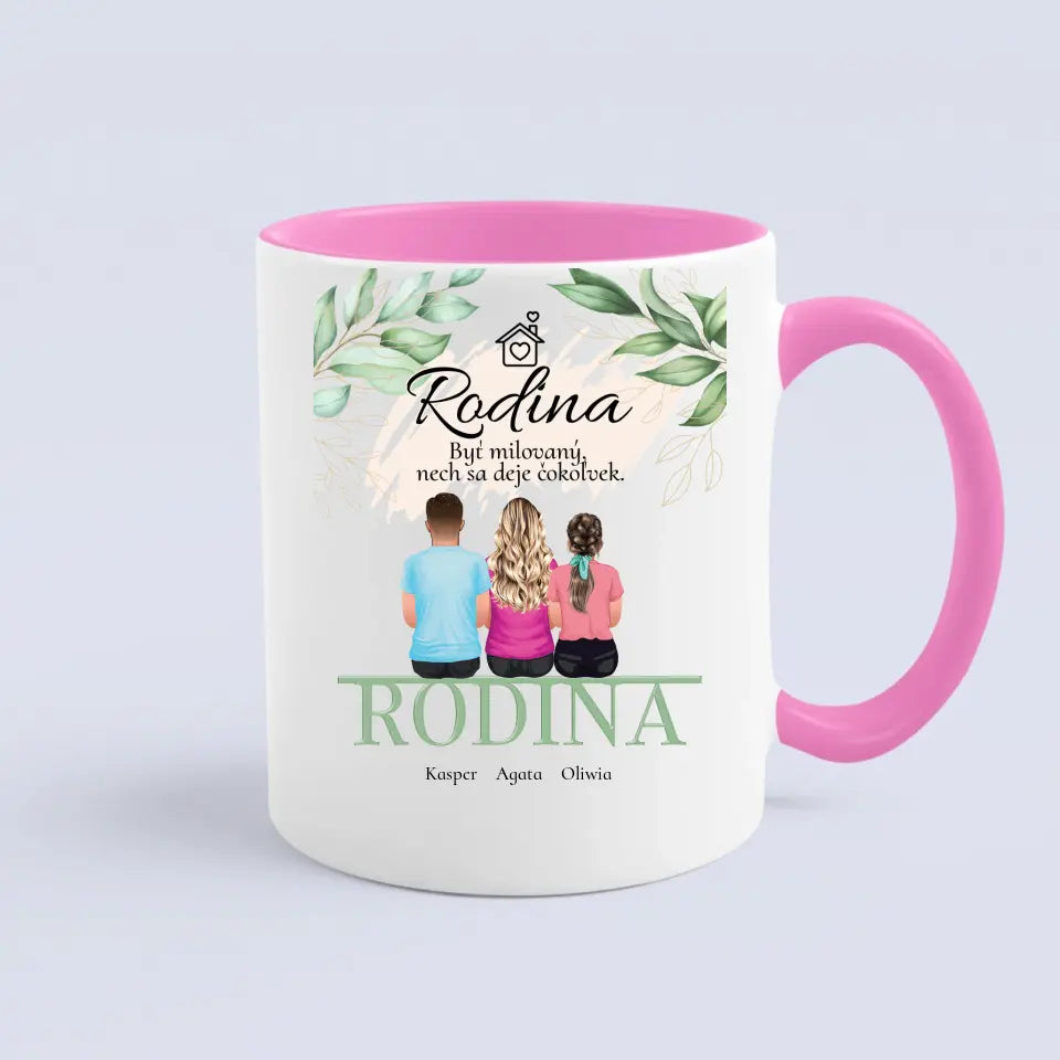 Akrylová pohľadnica pre rodinu