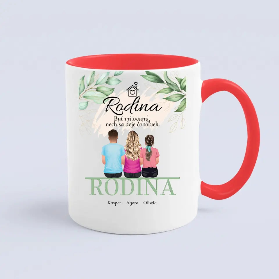 Akrylová pohľadnica pre rodinu