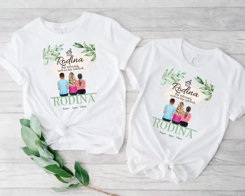 Akrylová pohľadnica pre rodinu