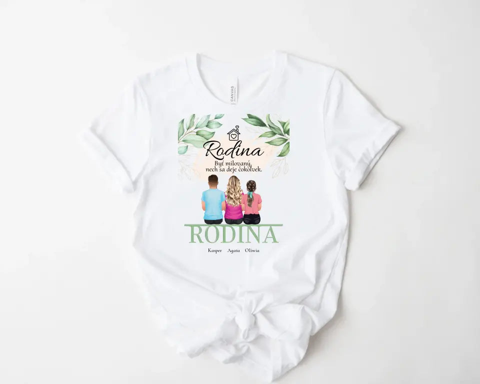 Akrylová pohľadnica pre rodinu