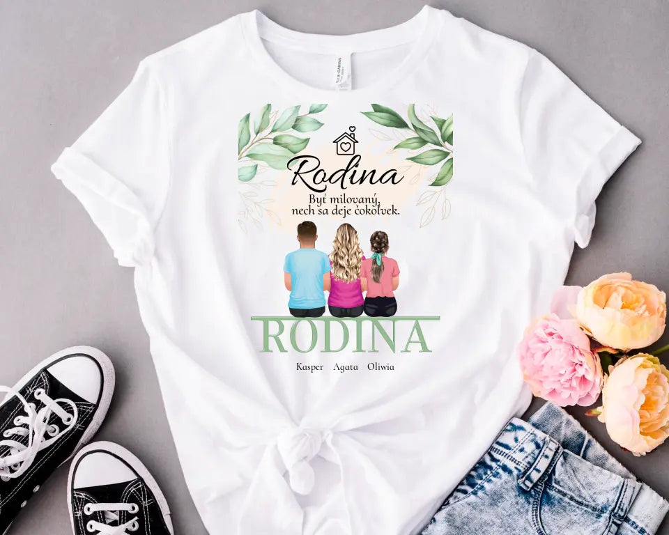 Akrylová pohľadnica pre rodinu