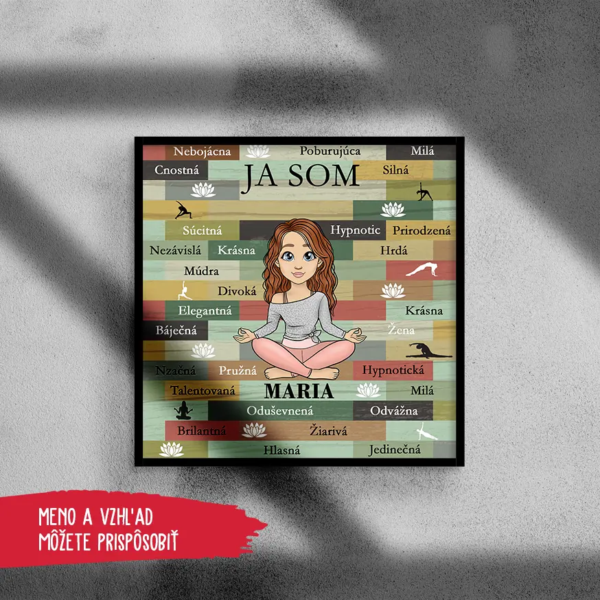 Štvorcová fotografia na plátne Darcek Pre Priatelku Ja Som...