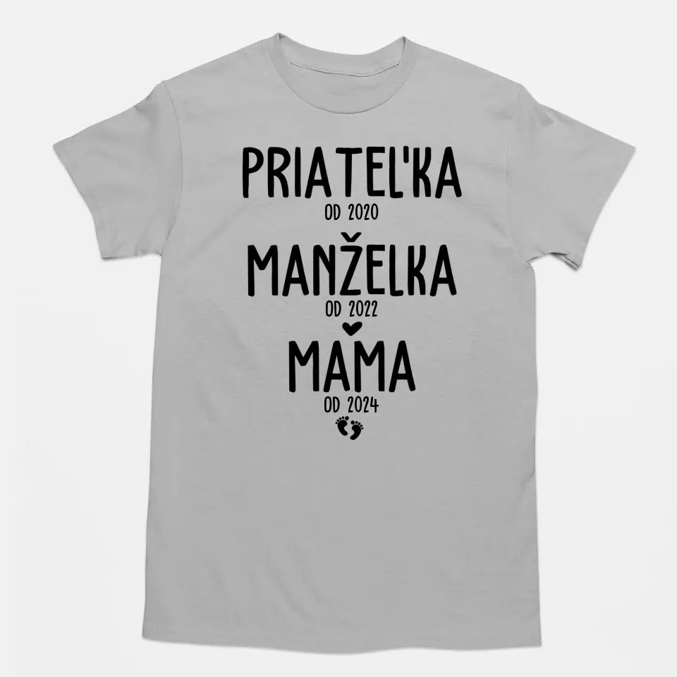 Priateľka od 2020, manželka od 2022, mama od 2024