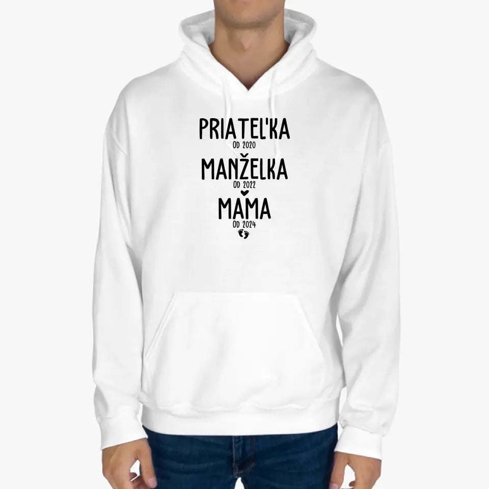 Priateľka od 2020, manželka od 2022, mama od 2024