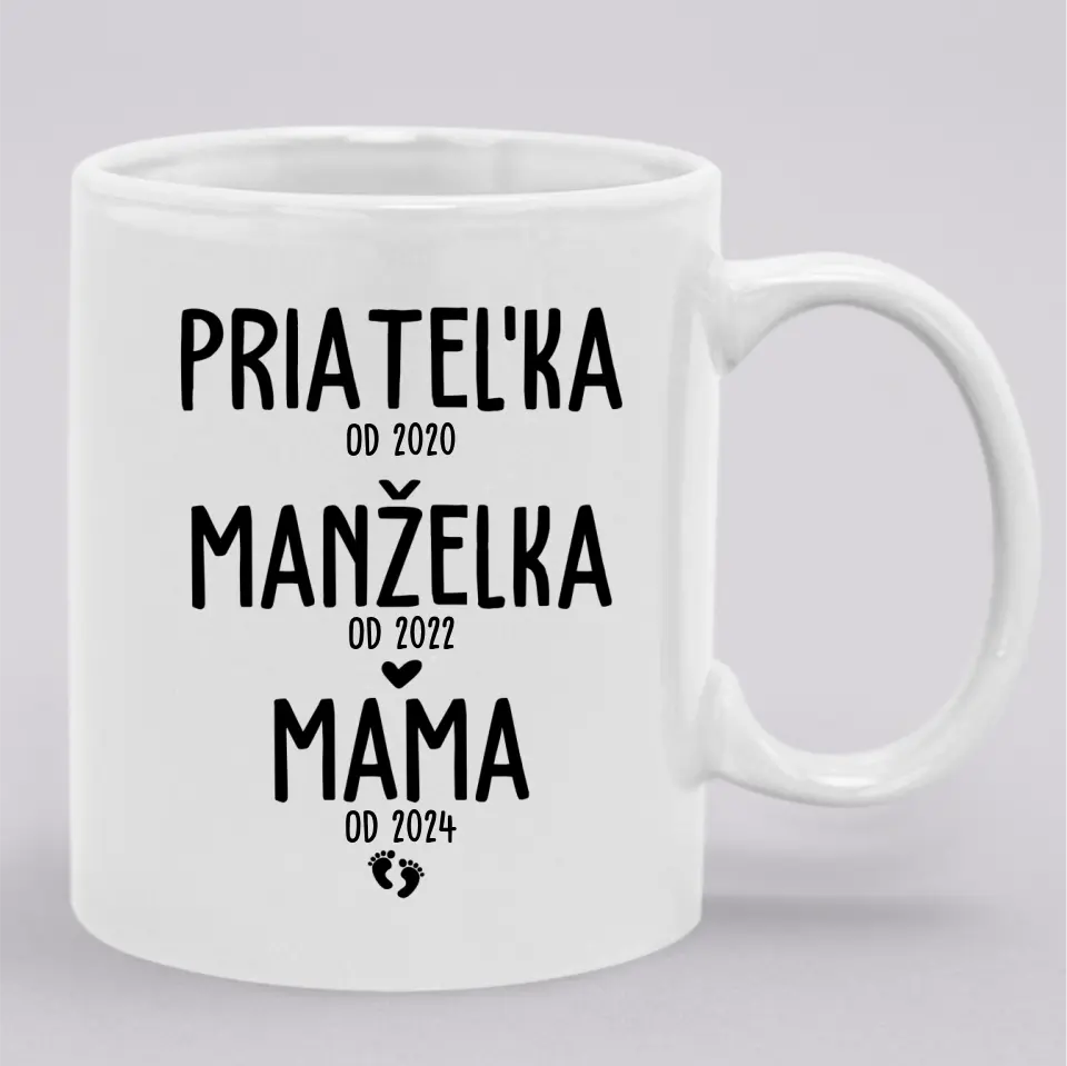 Priateľka od 2020, manželka od 2022, mama od 2024