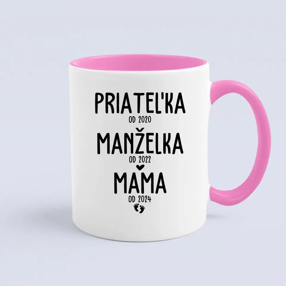 Priateľka od 2020, manželka od 2022, mama od 2024