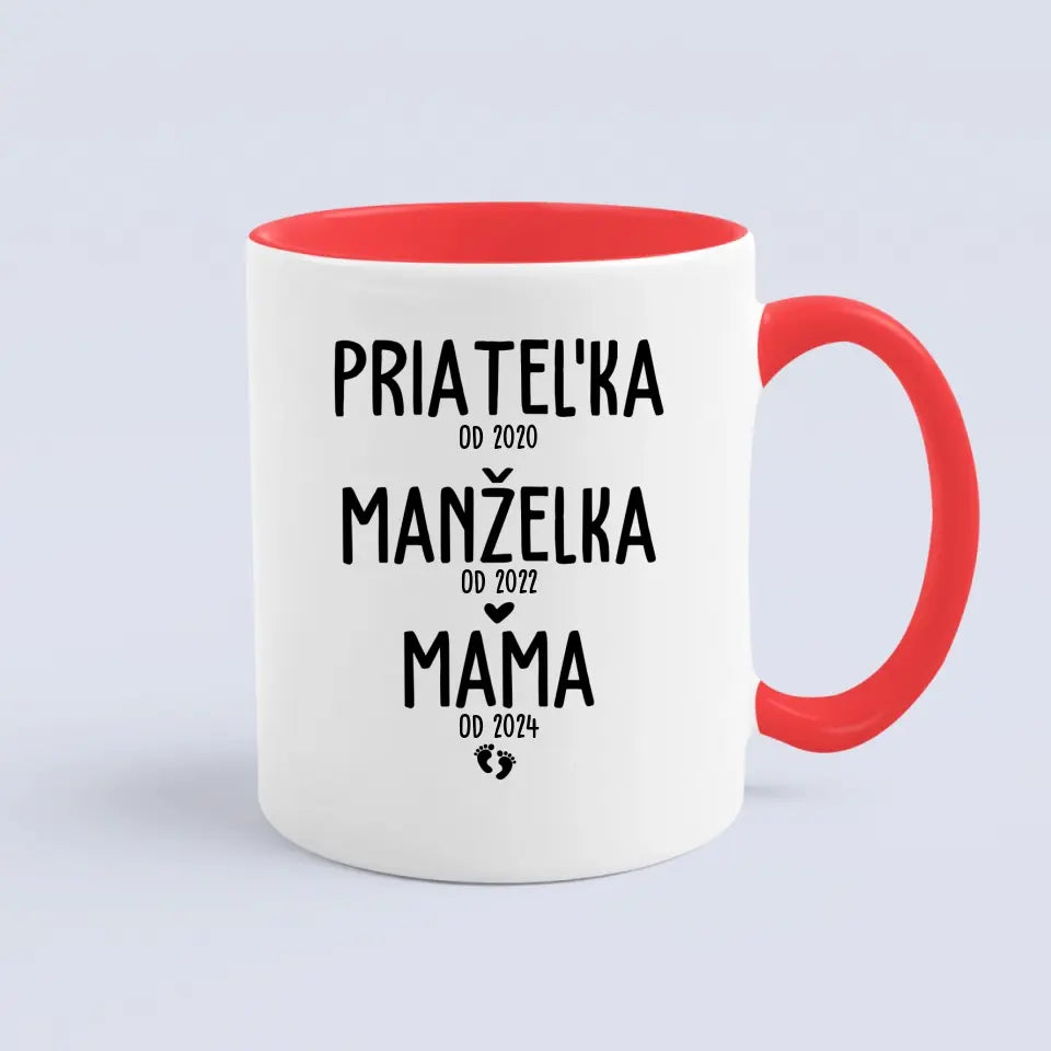 Priateľka od 2020, manželka od 2022, mama od 2024
