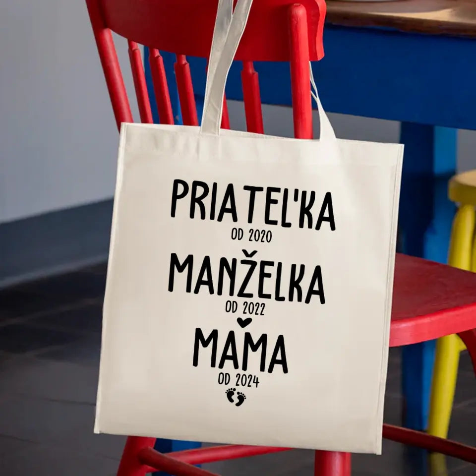 Priateľka od 2020, manželka od 2022, mama od 2024