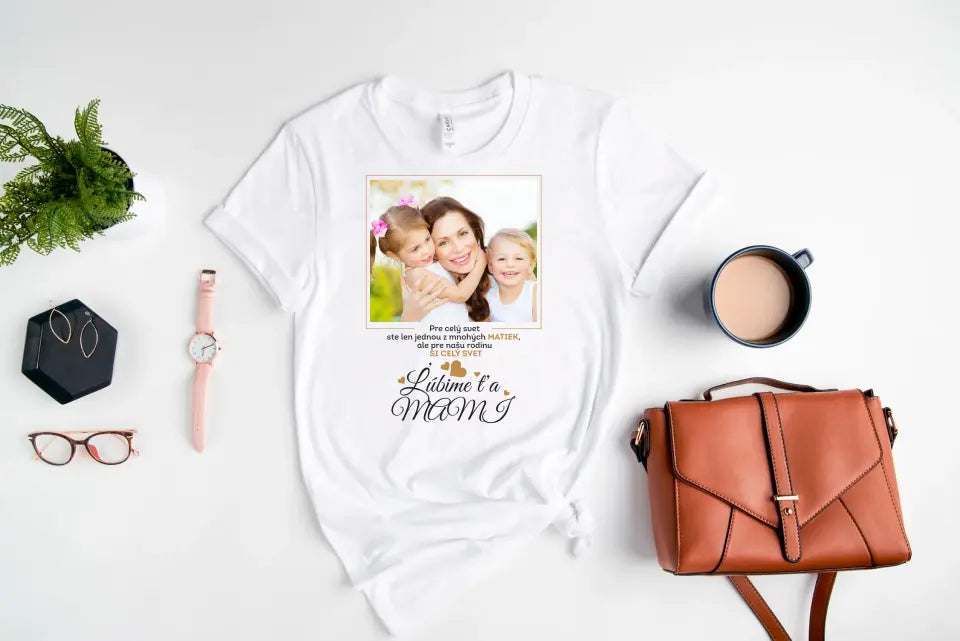 Personalizované tričko s vlastným obrázkom pre mamičku