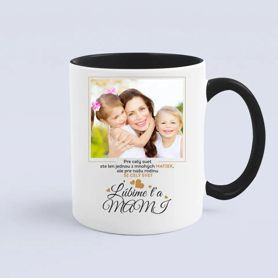Osobný darček pre mamu - hrnček s vlastným obrázkom