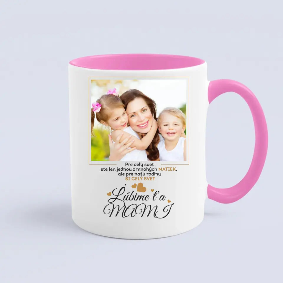 Osobný darček pre mamu - hrnček s vlastným obrázkom