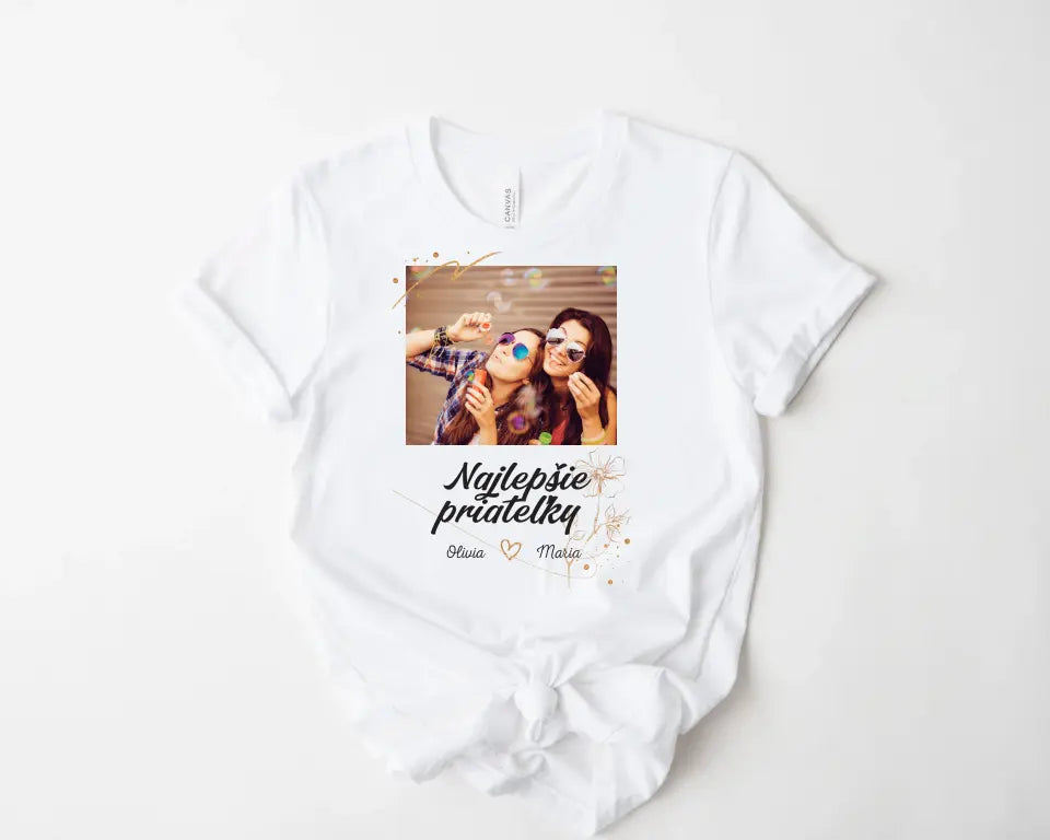 Najlepšie priateľky - Tričko so svojou fotografiou