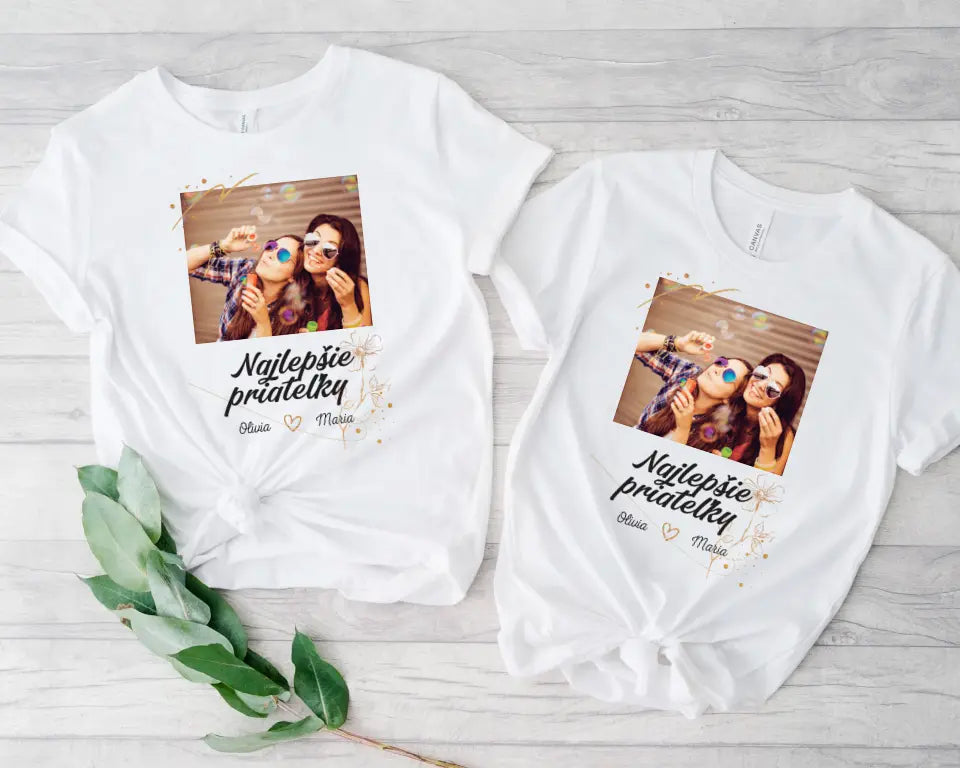 Najlepšie priateľky - Tričko so svojou fotografiou