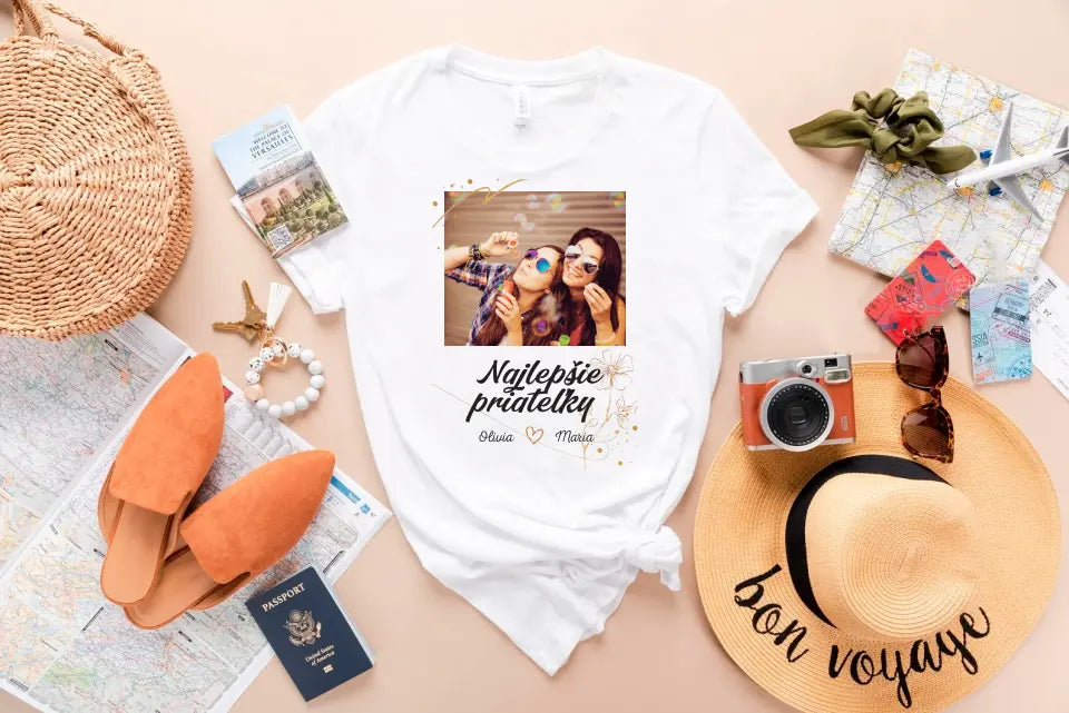 Najlepšie priateľky - Tričko so svojou fotografiou