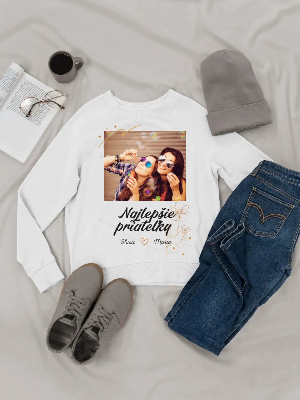 Najlepšie priateľky - Tričko so svojou fotografiou