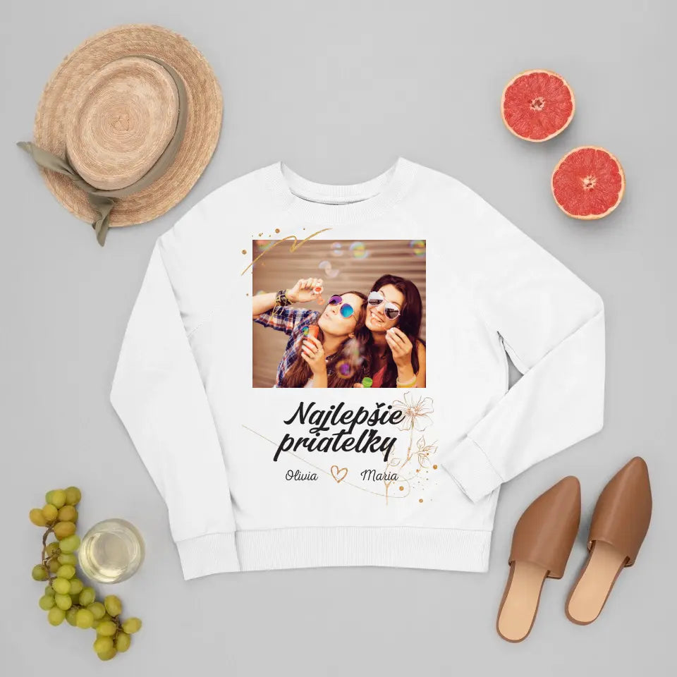 Najlepšie priateľky - Tričko so svojou fotografiou